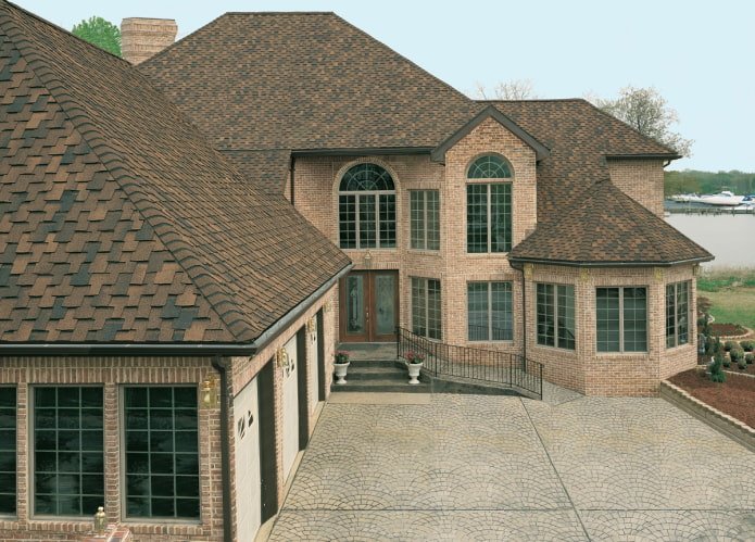 huis met flexibele dakspanen van het type Accord