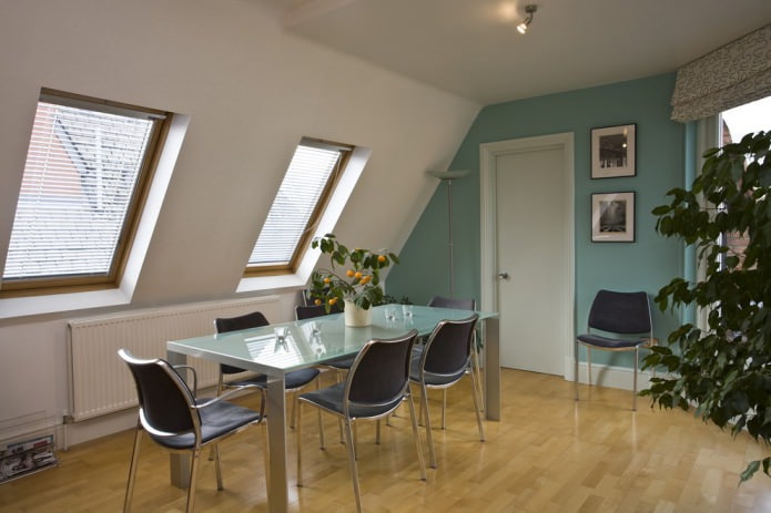 Wit-mint interieur