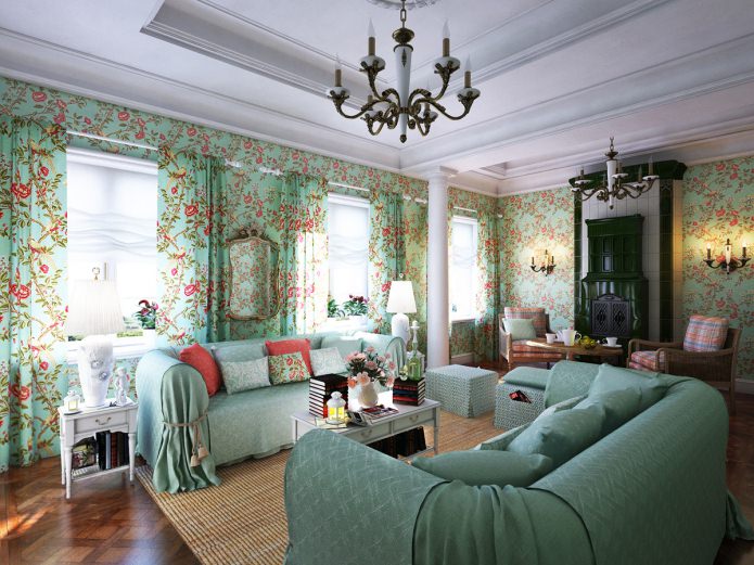 woonkamer in Proven?aalse stijl