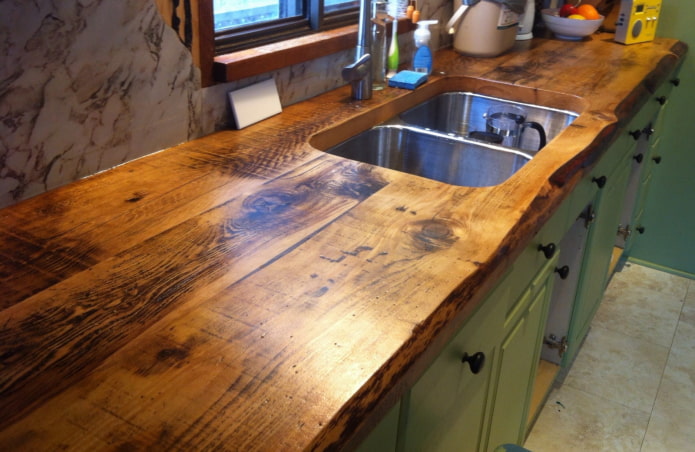 Houten tafelblad
