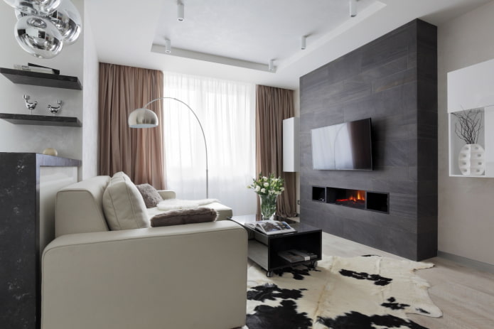 tv boven de open haard