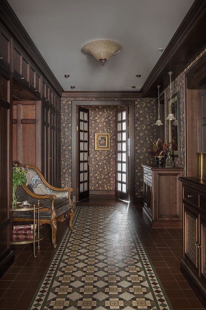 vloertegels in het interieur in Engelse stijl