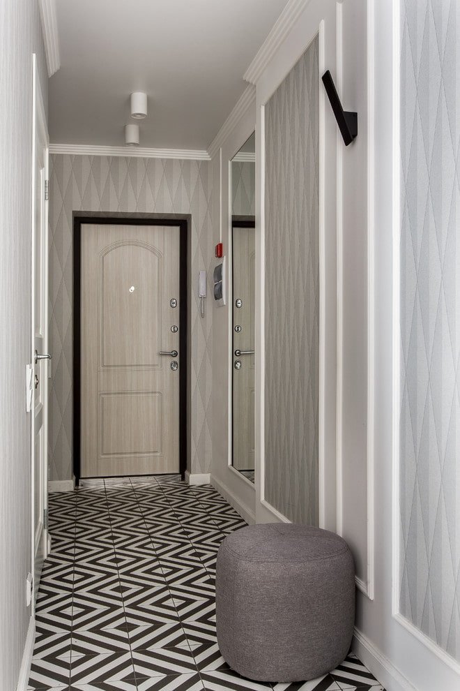 vloertegels met geometrische patronen in het interieur