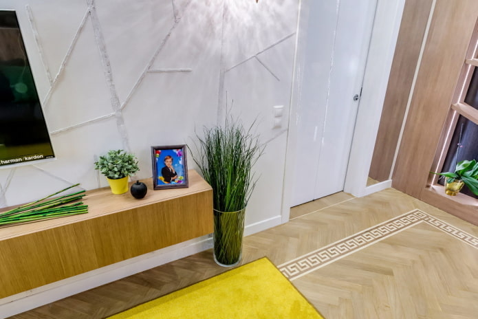 een vaas vullen met groen