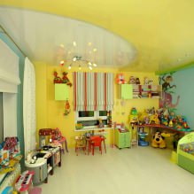 Spanplafond in de kinderkamer: 60 beste foto's en idee?n-11