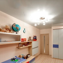Spanplafond voor kinderkamer: 60 beste foto's en idee?n-1