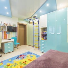 Spanplafond voor kinderkamer: 60 beste foto's en idee?n-2