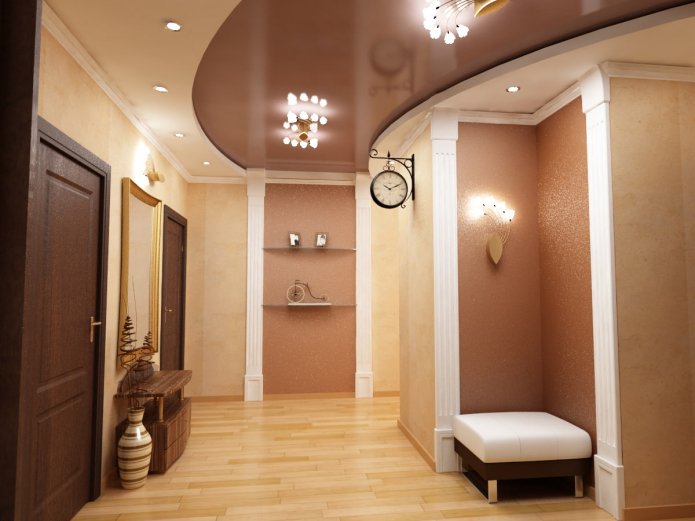 beige en bruine plafondstructuur 