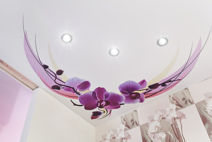 spanplafond met orchidee?nafbeelding