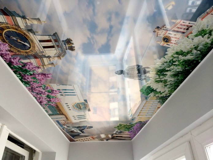 plafond dat een kleine kamer visueel vergroot