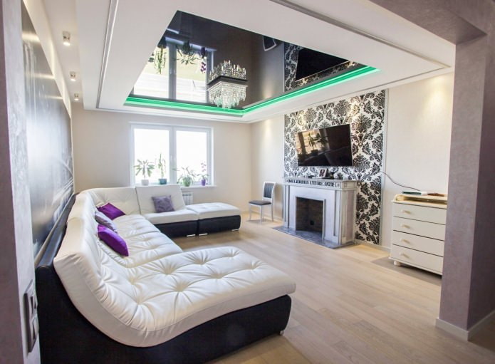 plafond met achtergrondverlichting