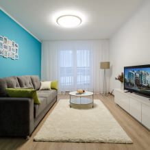 Spanplafonds in de woonkamer: soorten, ontwerp, verlichting, 60 foto's in het interieur-9