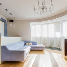 Spanplafonds in de woonkamer: soorten, ontwerp, verlichting, 60 foto's in het interieur-8