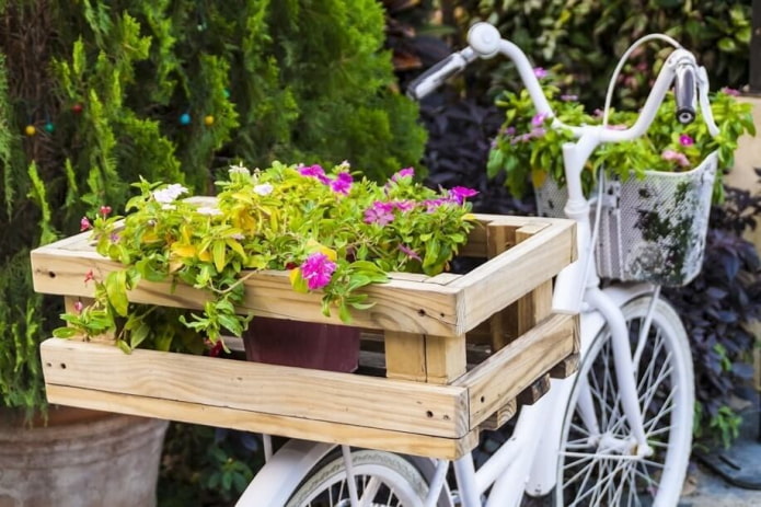 fiets als bloemperk