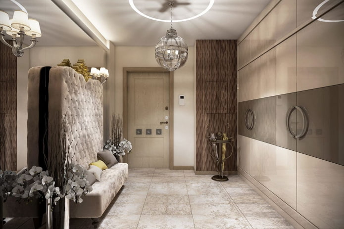 ganginterieur in neoklassieke stijl