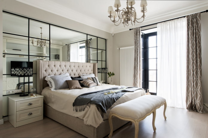 slaapkamer in neoklassieke stijl