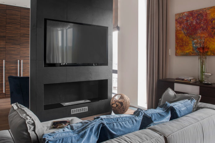 nis voor een open haard in het interieur