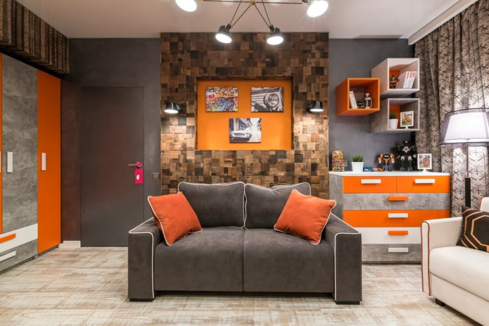 nis boven de bank in het interieur