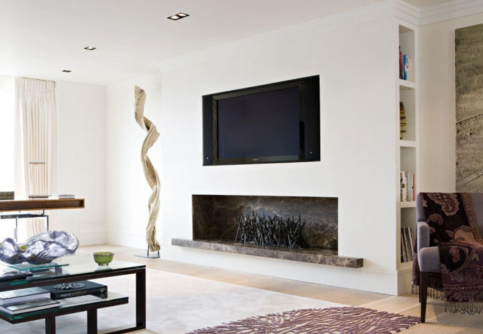 nis voor een open haard in het interieur