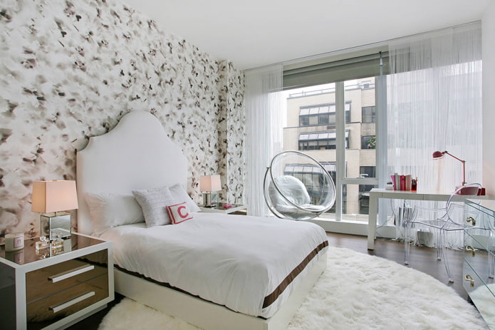 thread white curtains