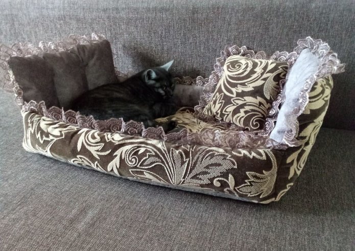 kattenmand van oud sprei