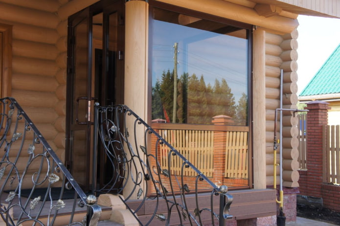 voorportaal van een blokhut