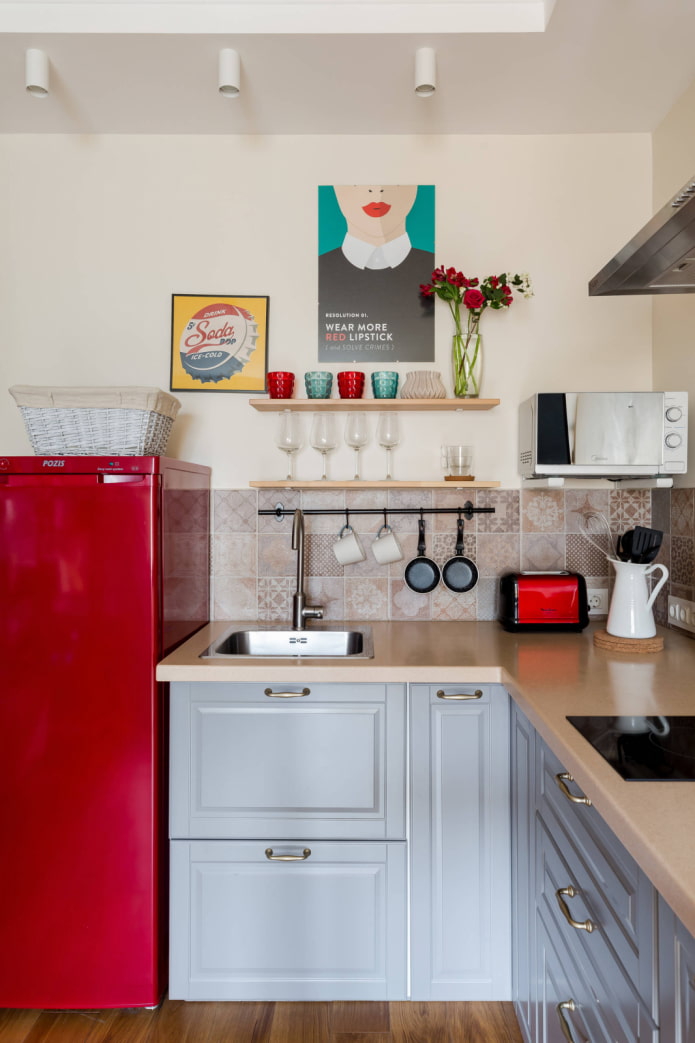 Keuken met planken