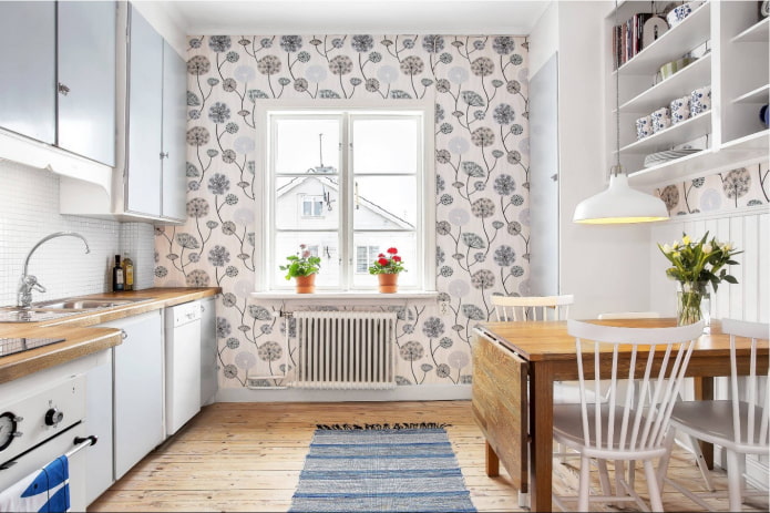 accentmuur in de keuken
