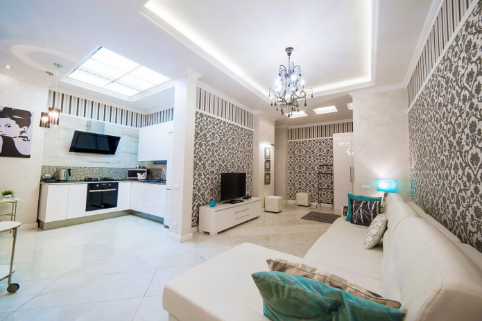 moderne keuken-woonkamer