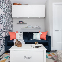 Behang voor een kleine kamer: een kleur en patroon kiezen, fotobehang uitbreiden, combineren - 6