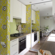 Behang voor een kleine kamer: een kleur en patroon kiezen, fotobehang uitbreiden, combineren - 7