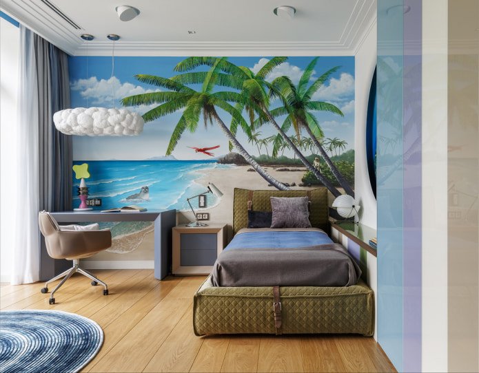 fotobehang met strand