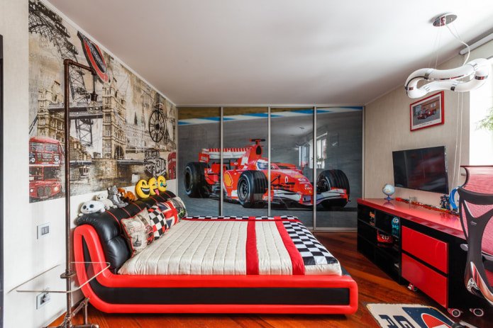 kamer in Formule 1-stijl