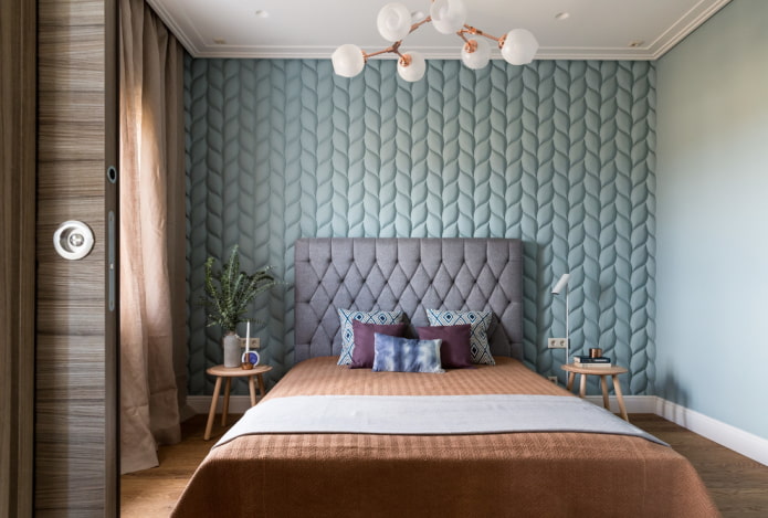 3D-behang in de slaapkamer