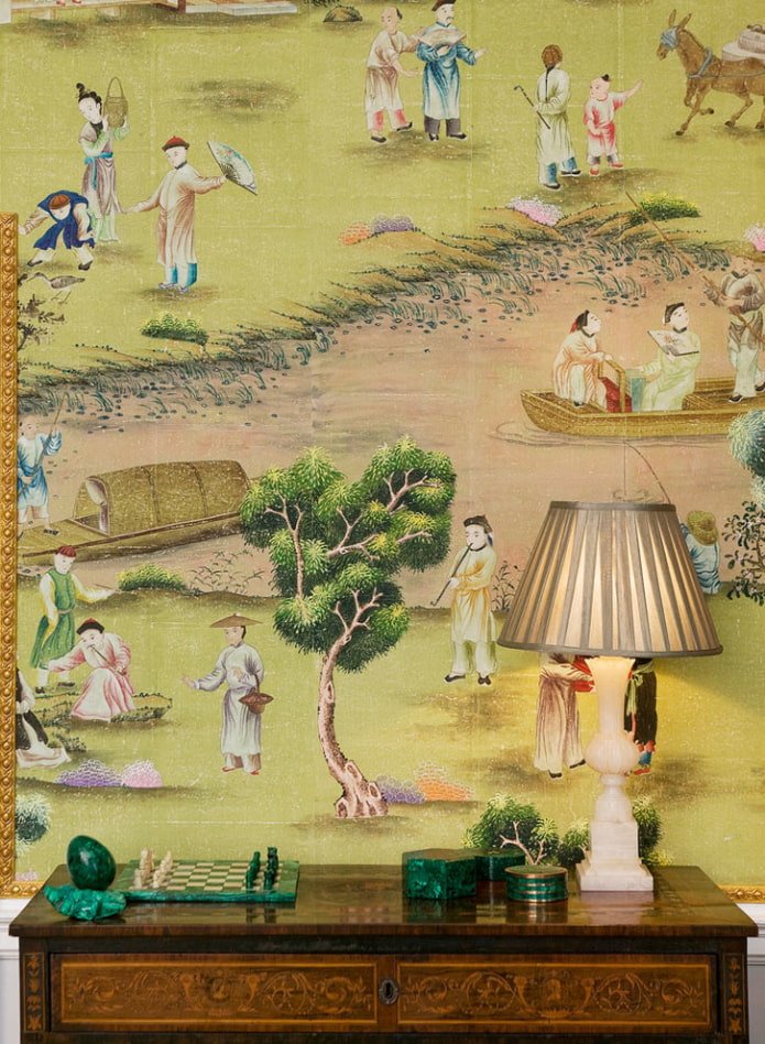 behang in Chinese stijl