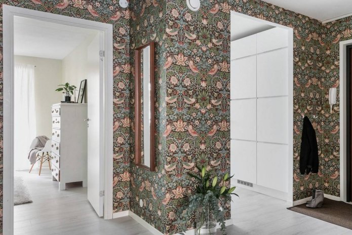 modern bloemenbehang