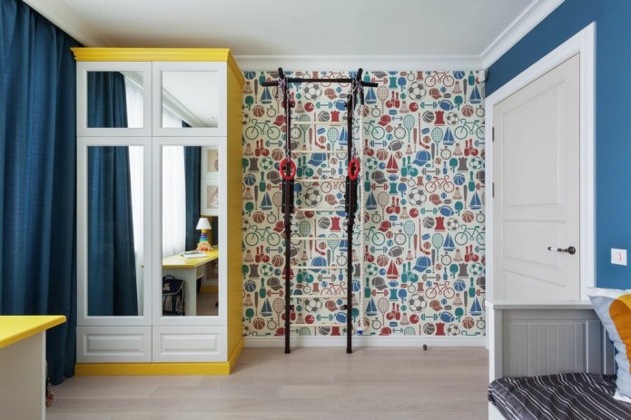 gecombineerd behang