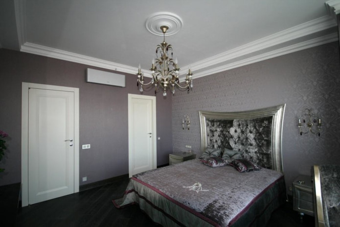 de muren in de slaapkamer zijn afgewerkt in ??n kleurstelling