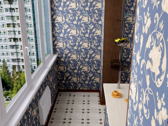 bloemenprint op behang