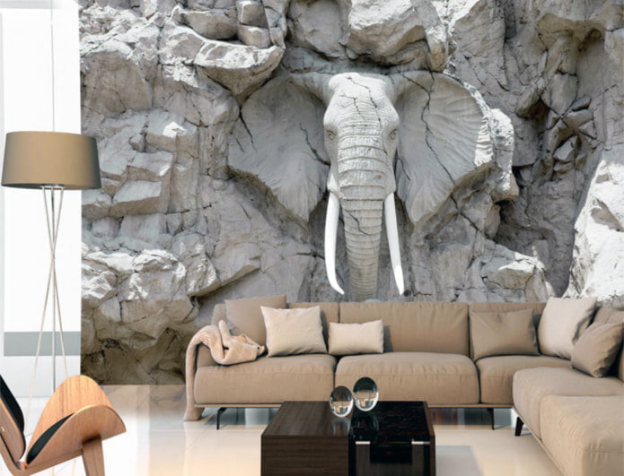 3D fotobehang