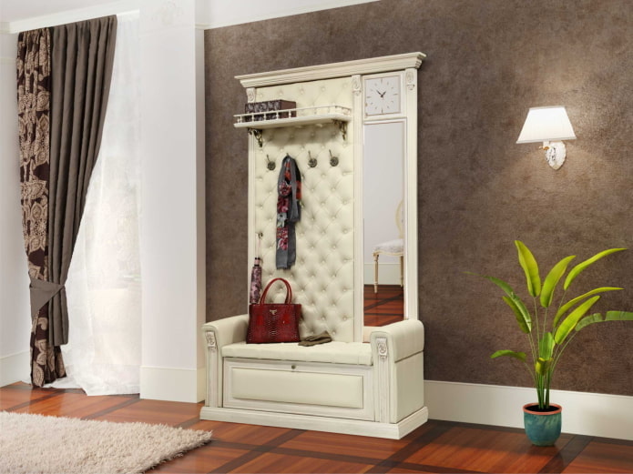 behang in de gang dat lijkt op leer