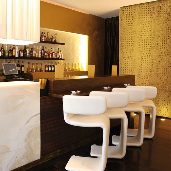 Krokodillenbehang in het interieur