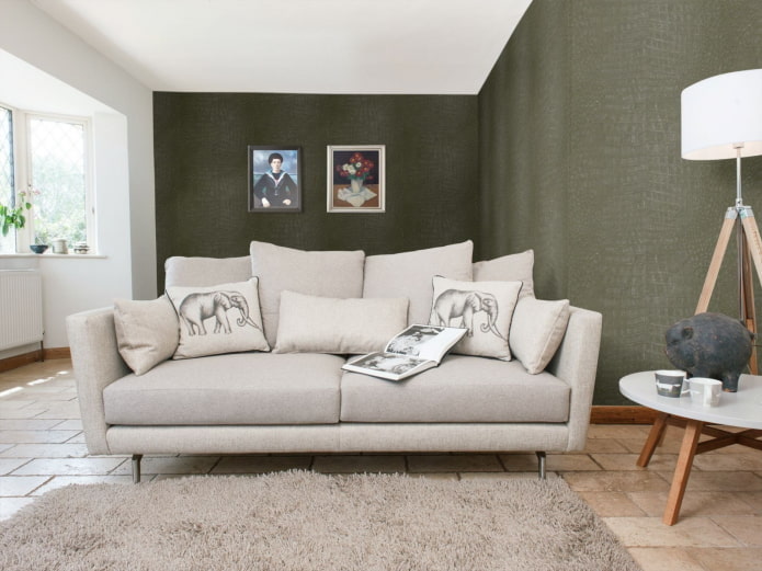 Krokodillenbehang in het interieur