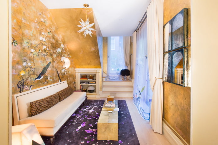 gouden behang 