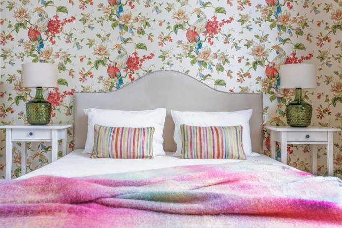 behang met papegaaien