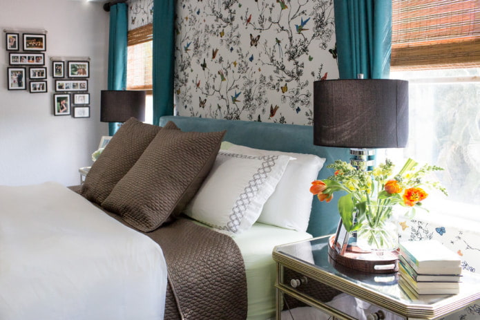 Behang met vlinders en vogels