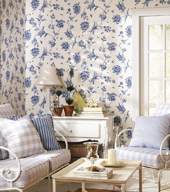 Proven?aals bloemenbehang