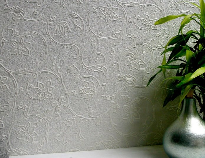 overschilderbaar glasbehang met bloemen