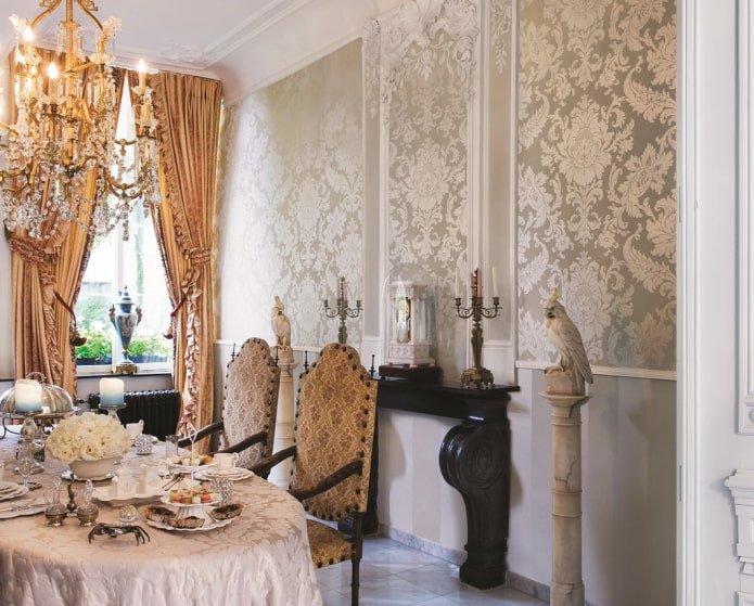 klassieke stijl in het interieur