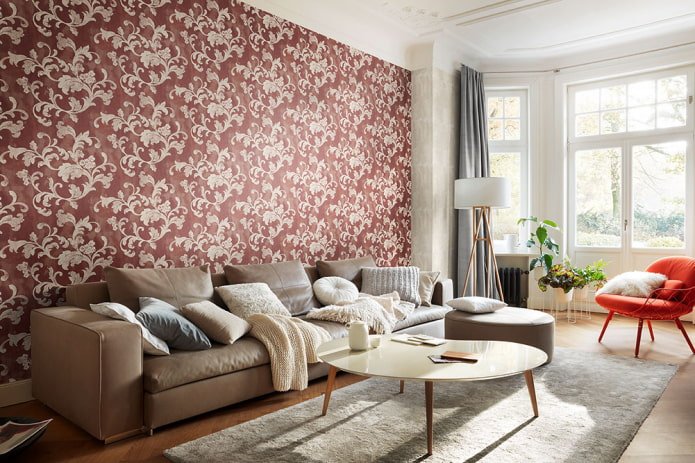 bordeauxrood monogrambehang